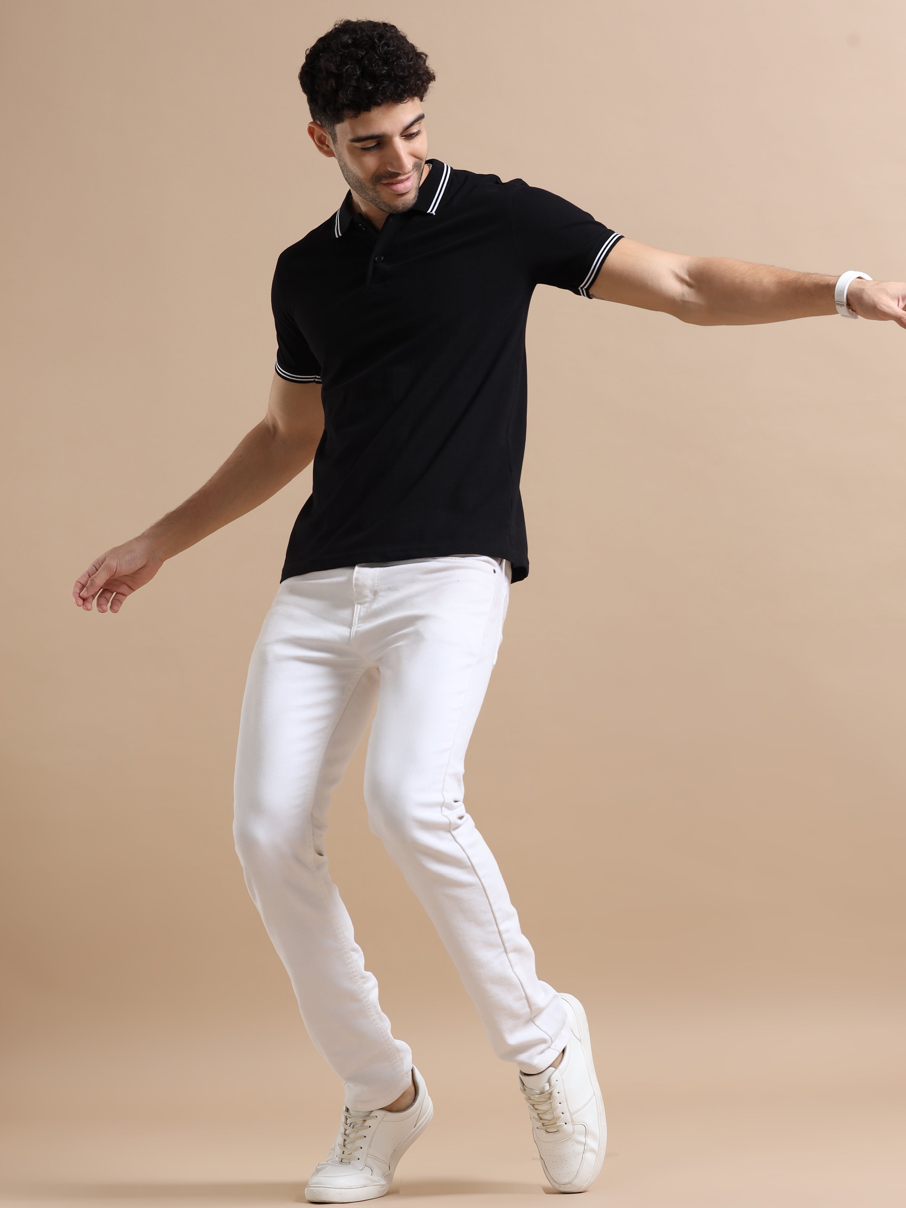 Regular polo Tshirt ( Black )