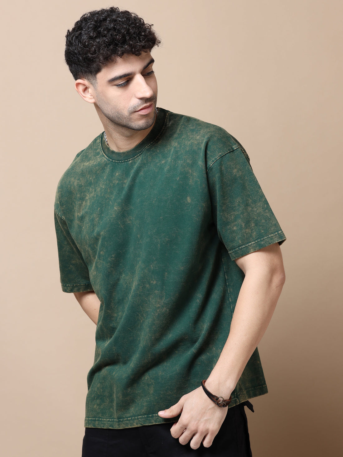 Acid wash Tshirt (Bottom Green)