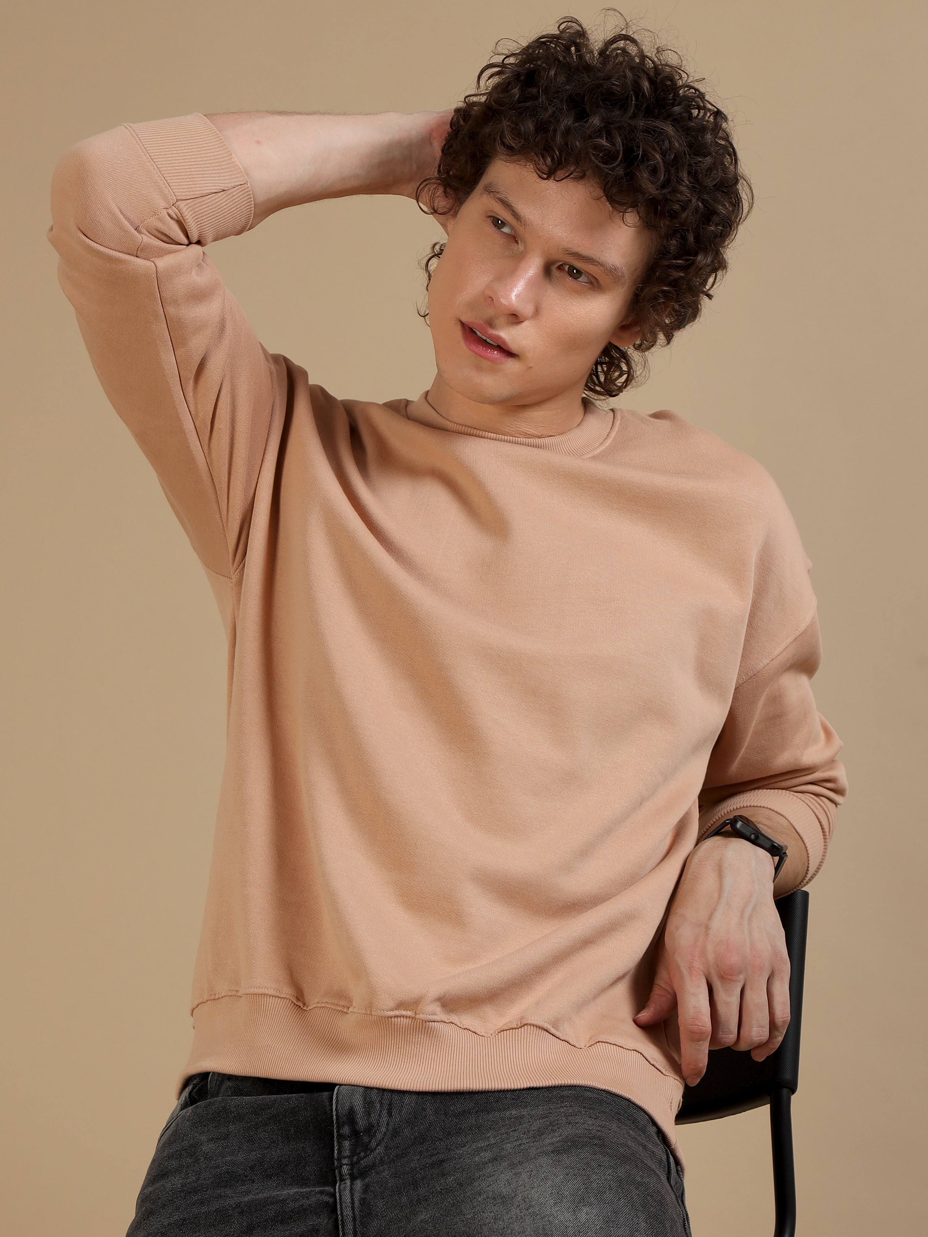 Oversize Sweatshirt C 21 CARAMAL