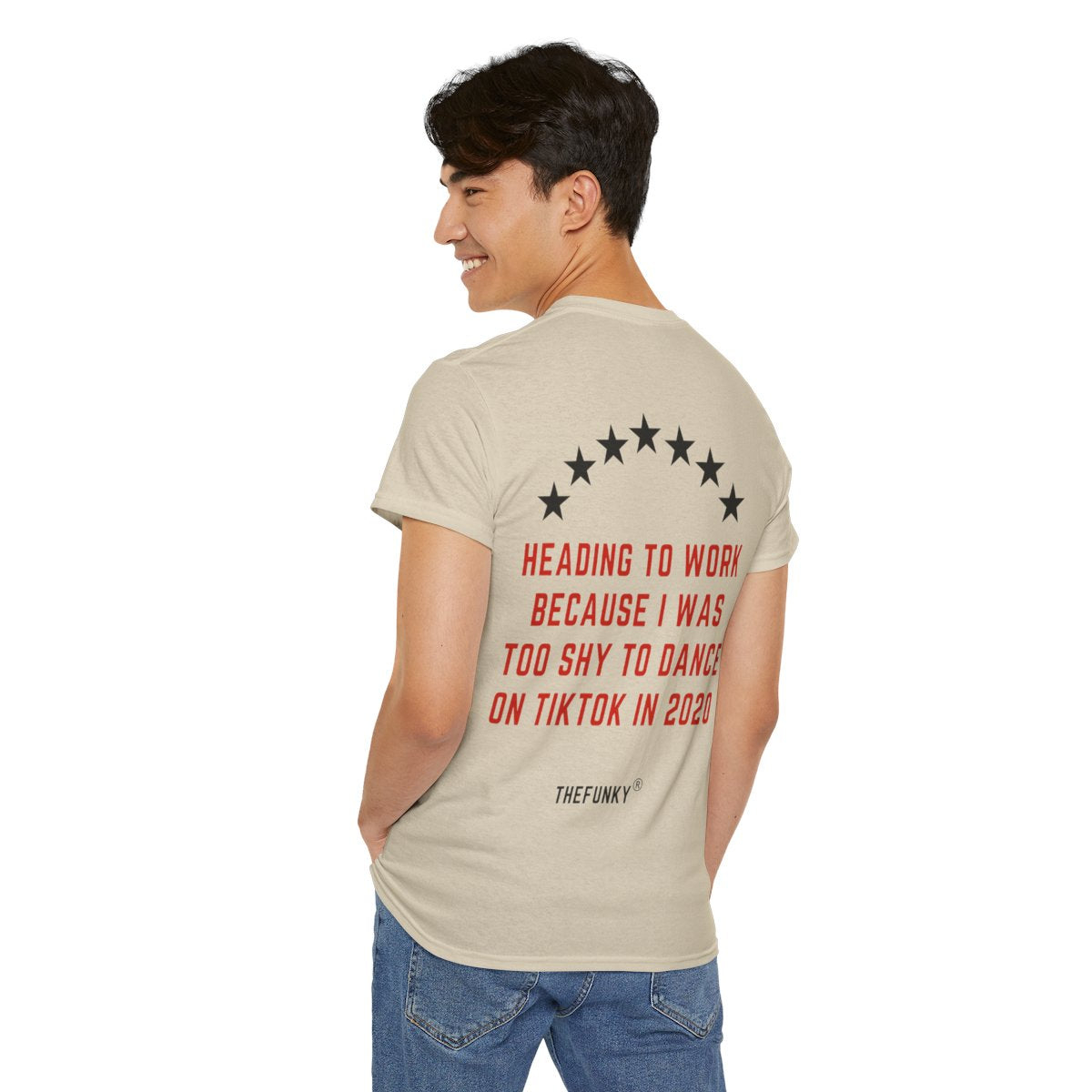 Almost Viral” Minimal Aesthetic T-Shirt | Funny Relatable Work Tee | TikTok 2020 Quote T-Shirt for Men & Women