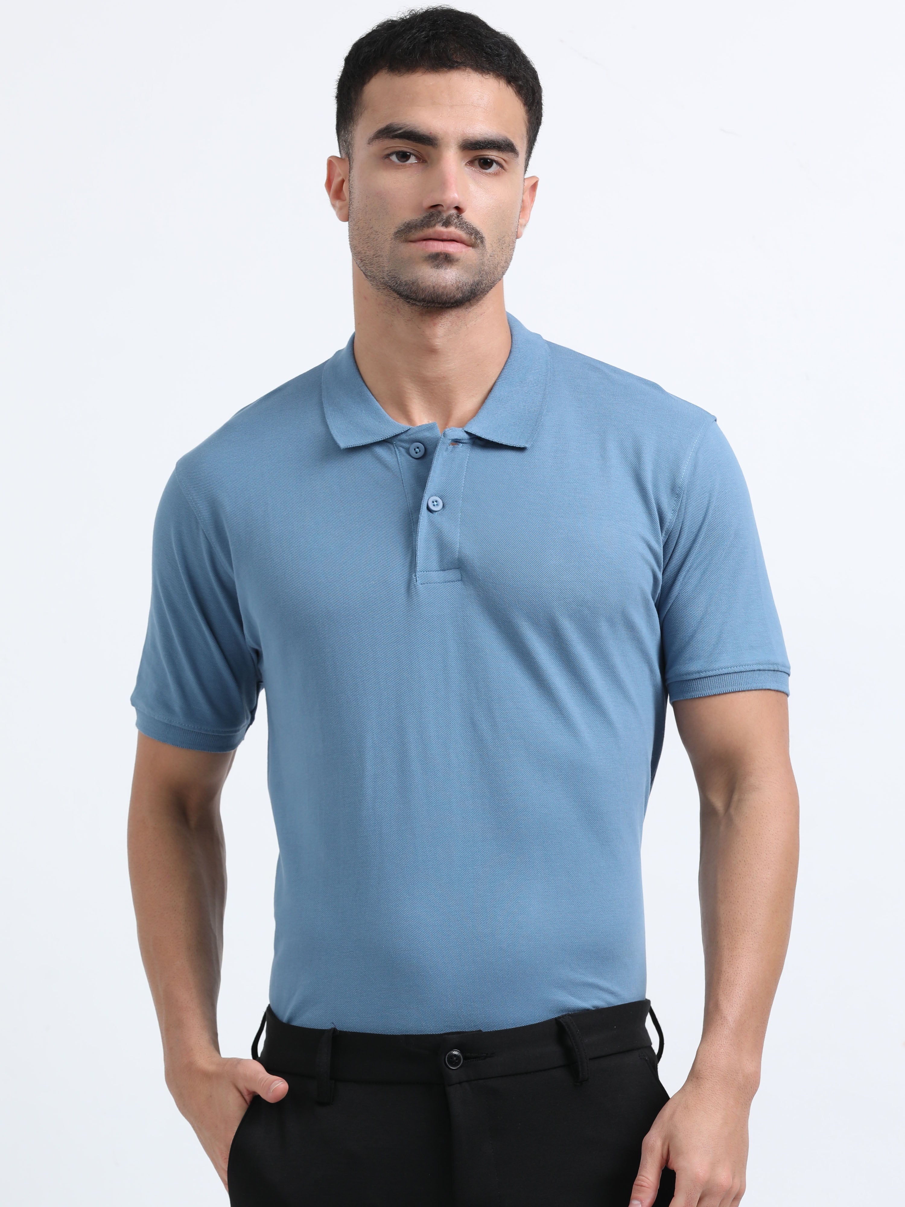 Regular polo Tshirt ( Blue )