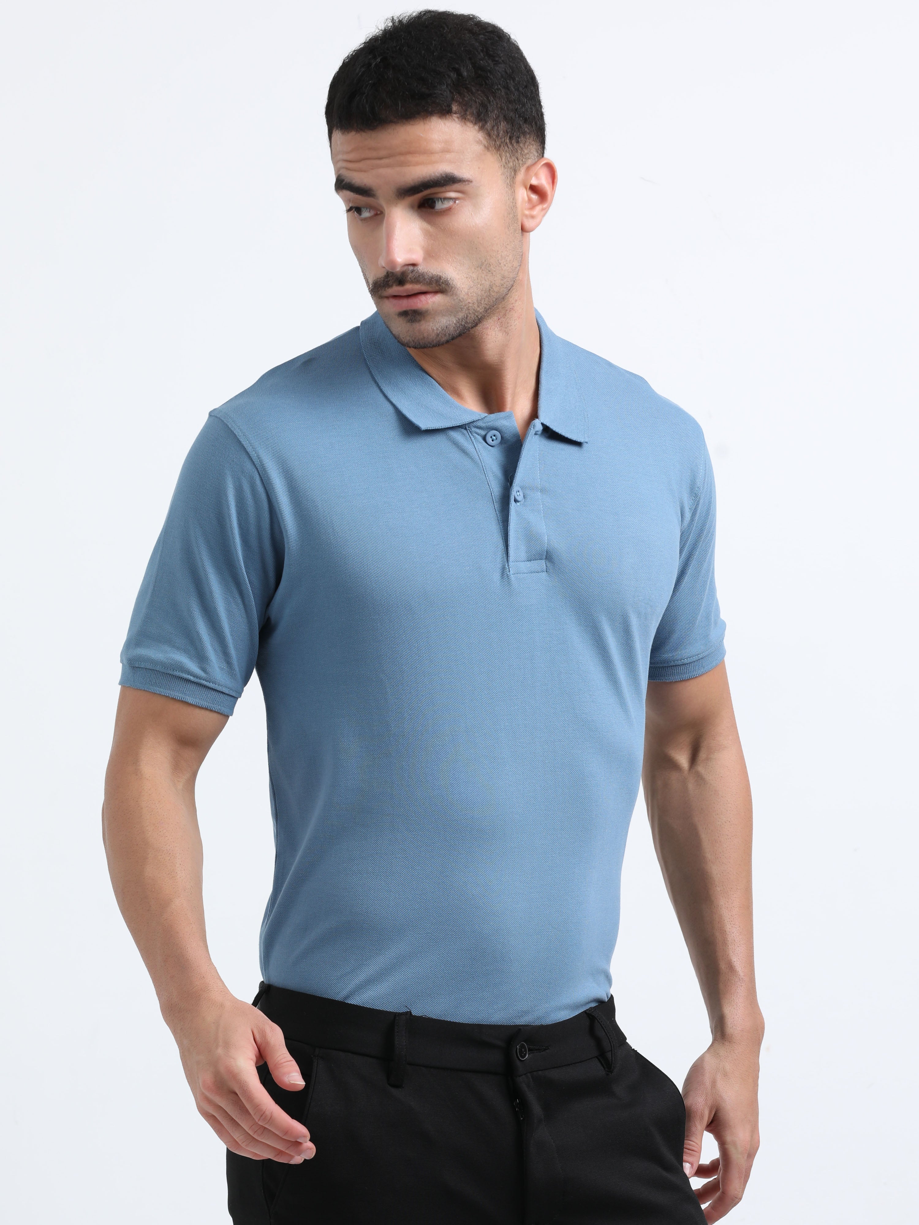 Regular polo Tshirt ( Blue )