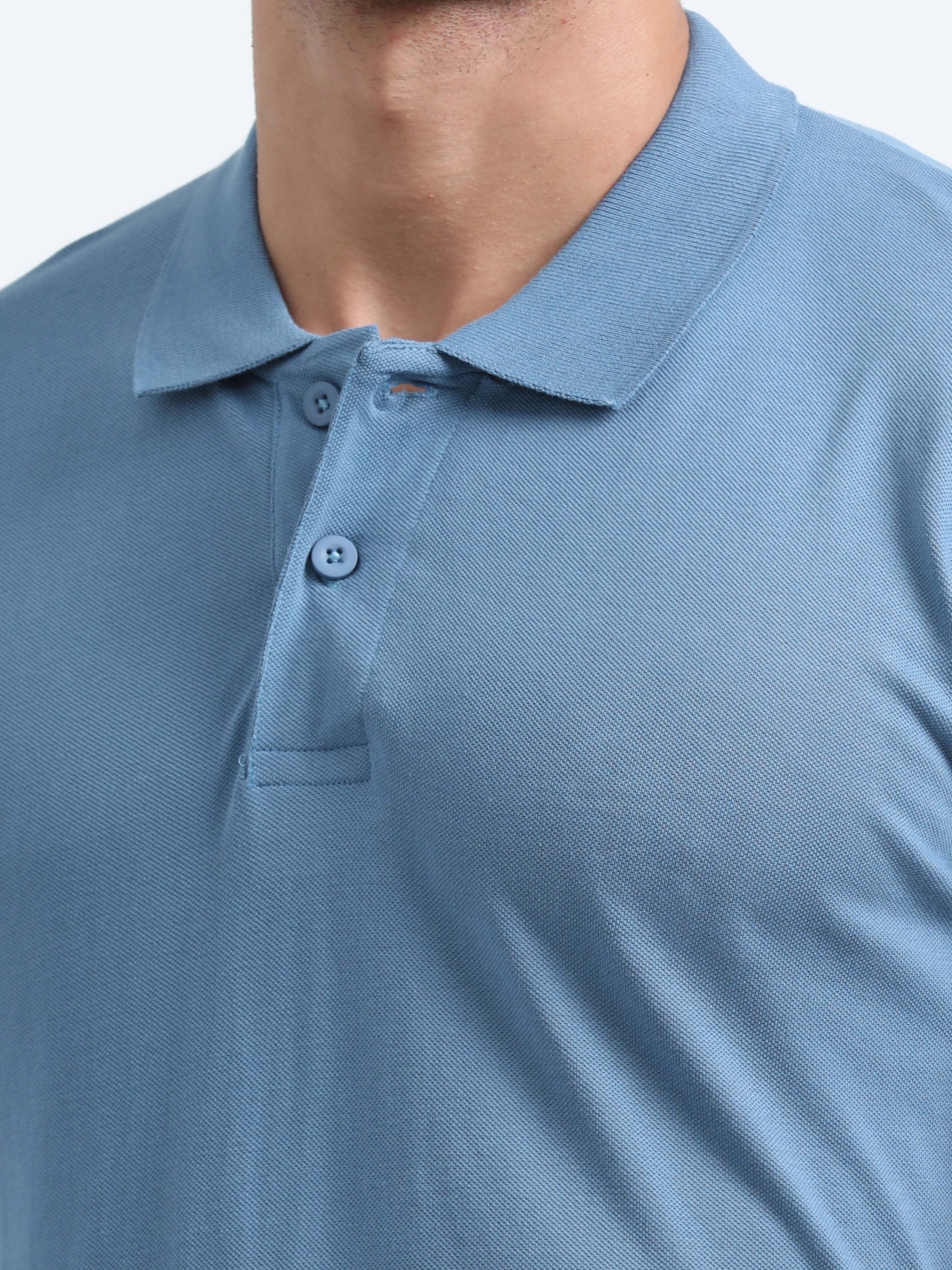 Regular polo Tshirt ( Blue )
