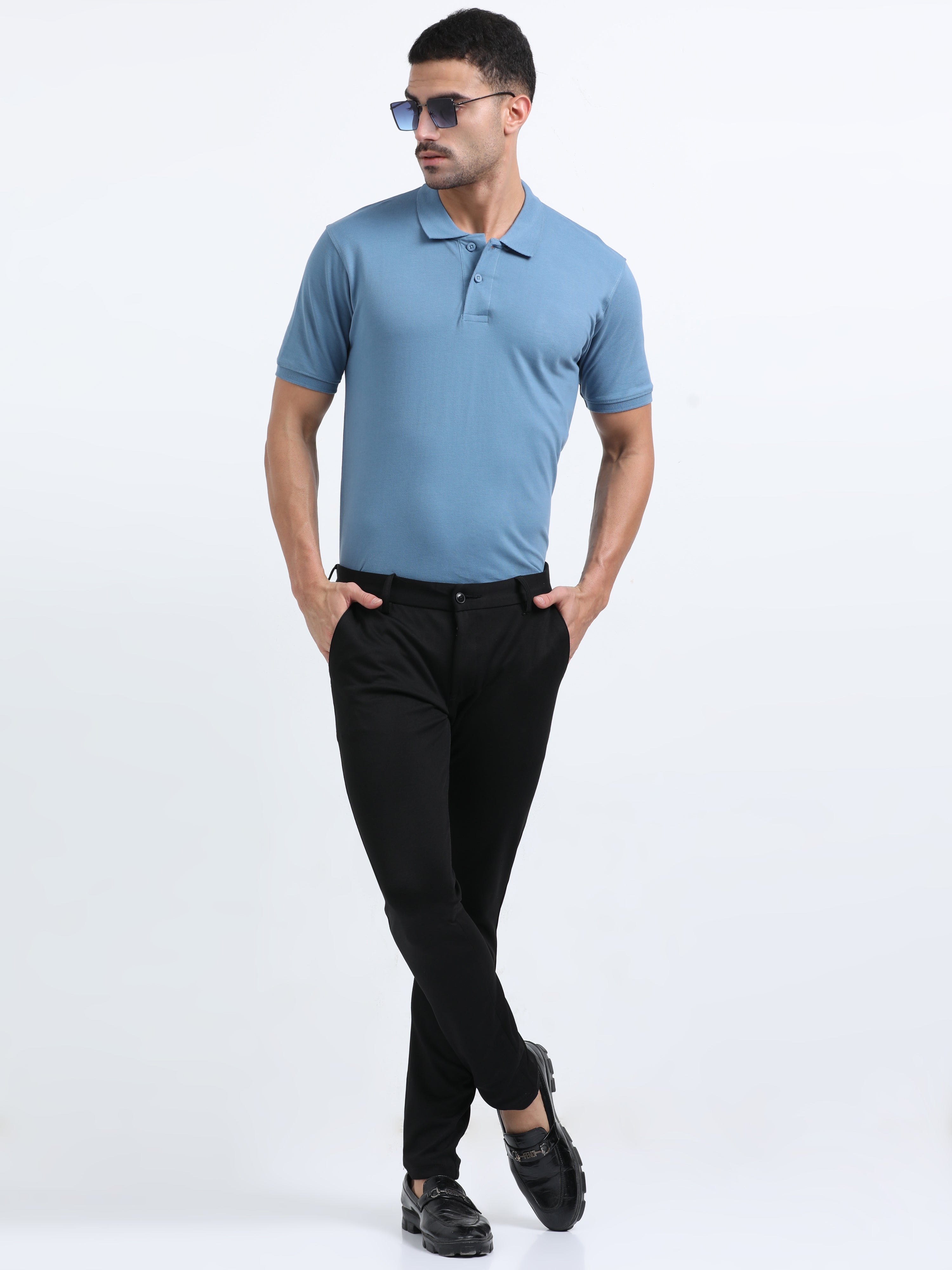 Regular polo Tshirt ( Blue )