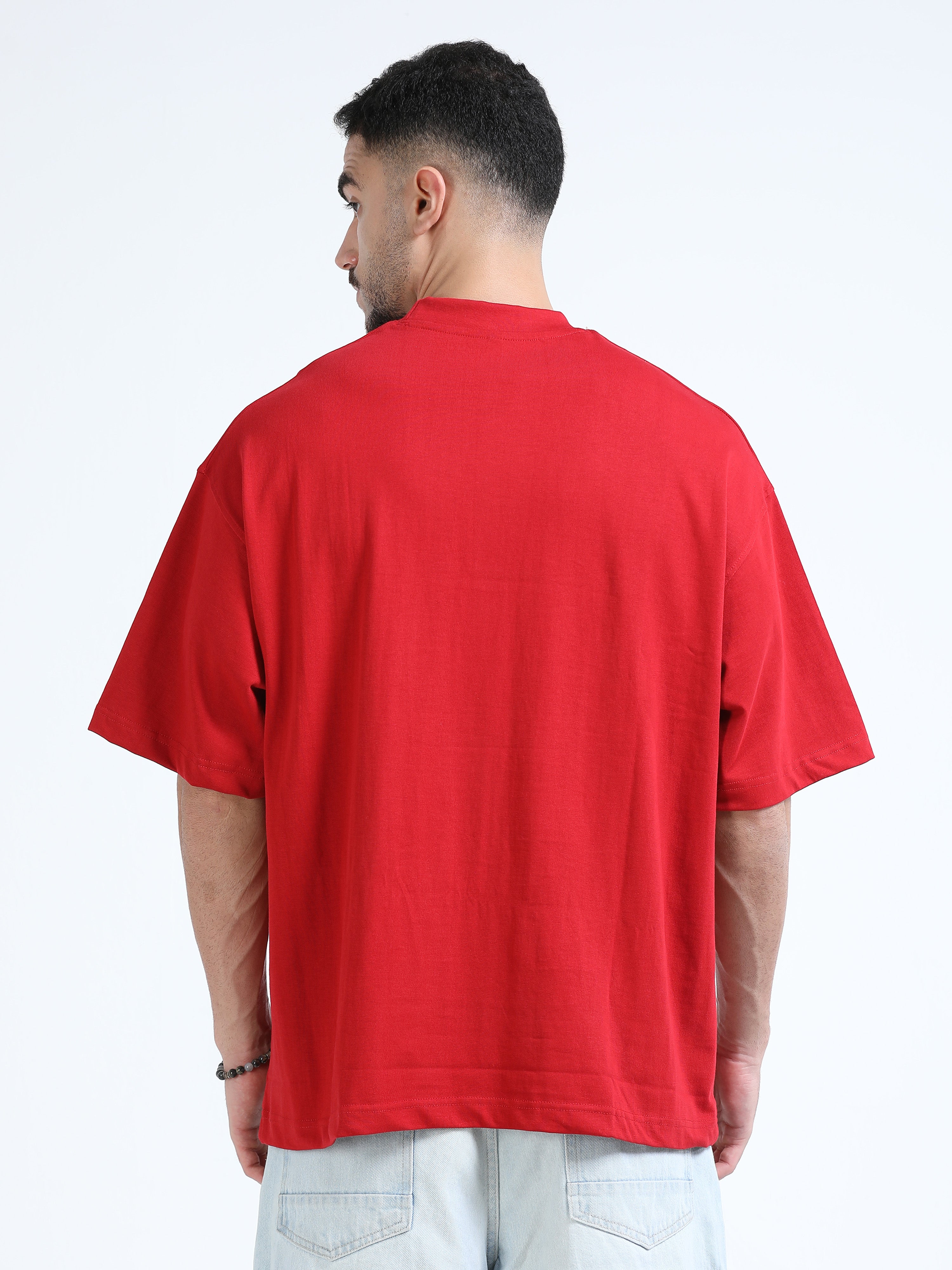 Super Premium Oversize Boxy Tshirt - P2 Edition - Red