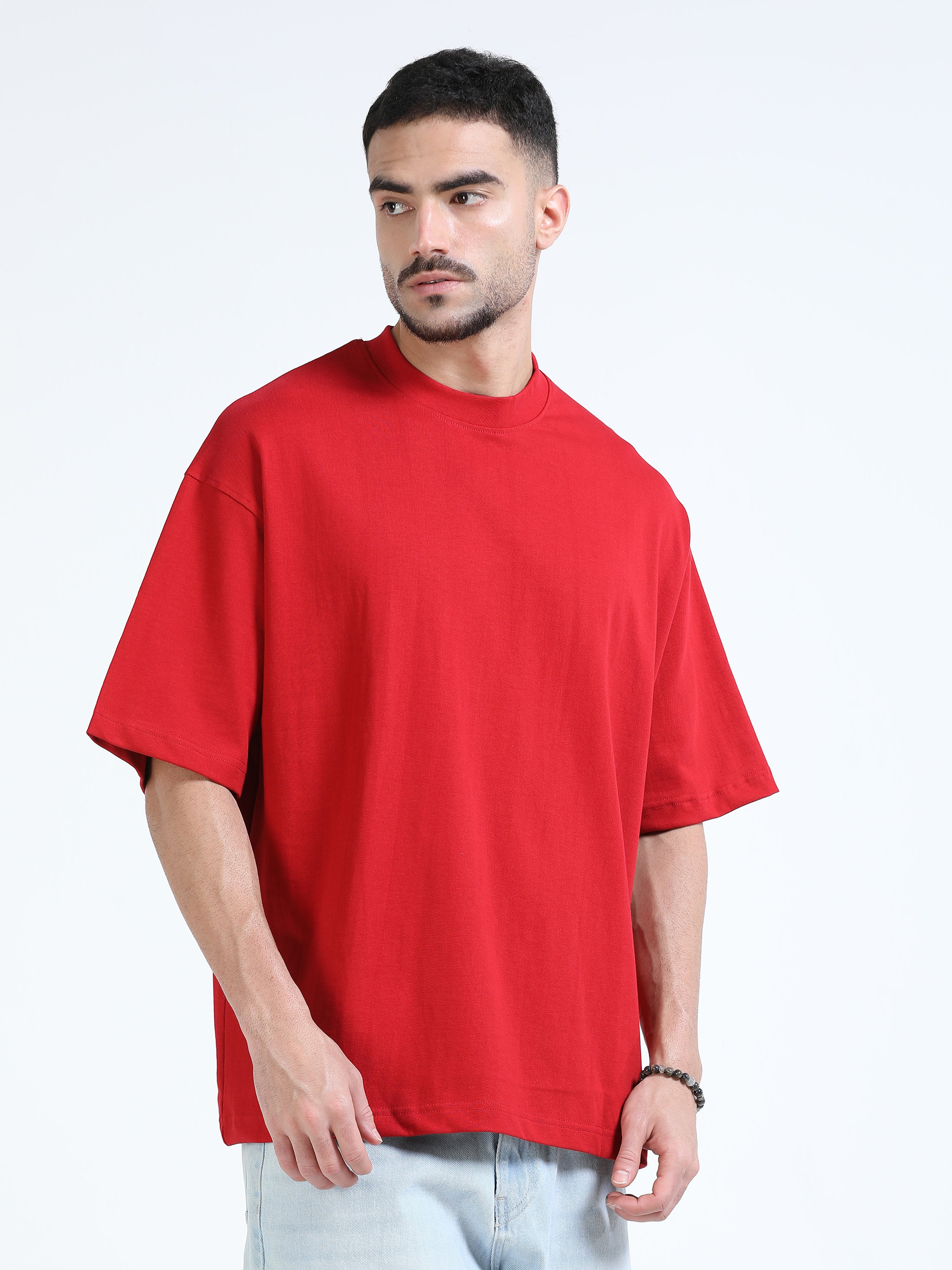 Super Premium Oversize Boxy Tshirt - P2 Edition - Red