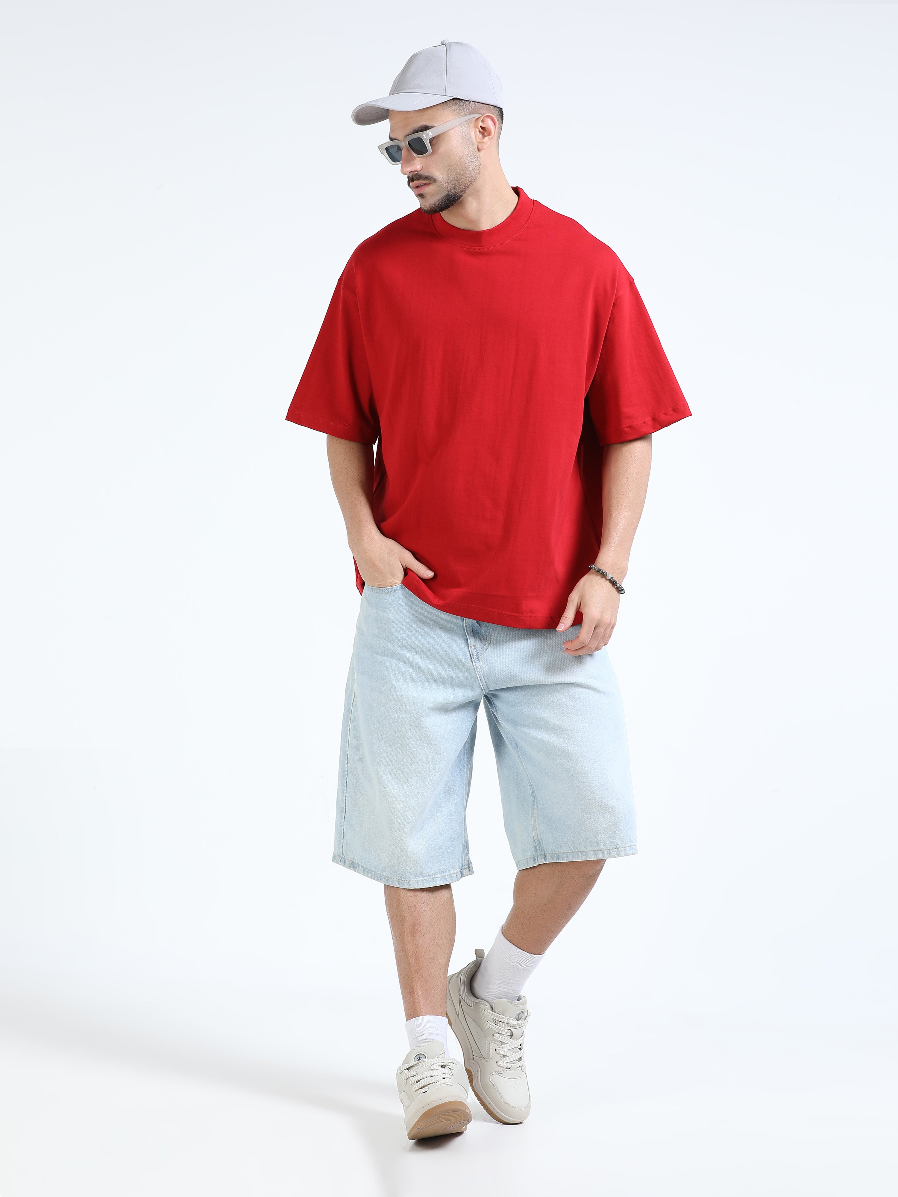 Super Premium Oversize Boxy Tshirt - P2 Edition - Red