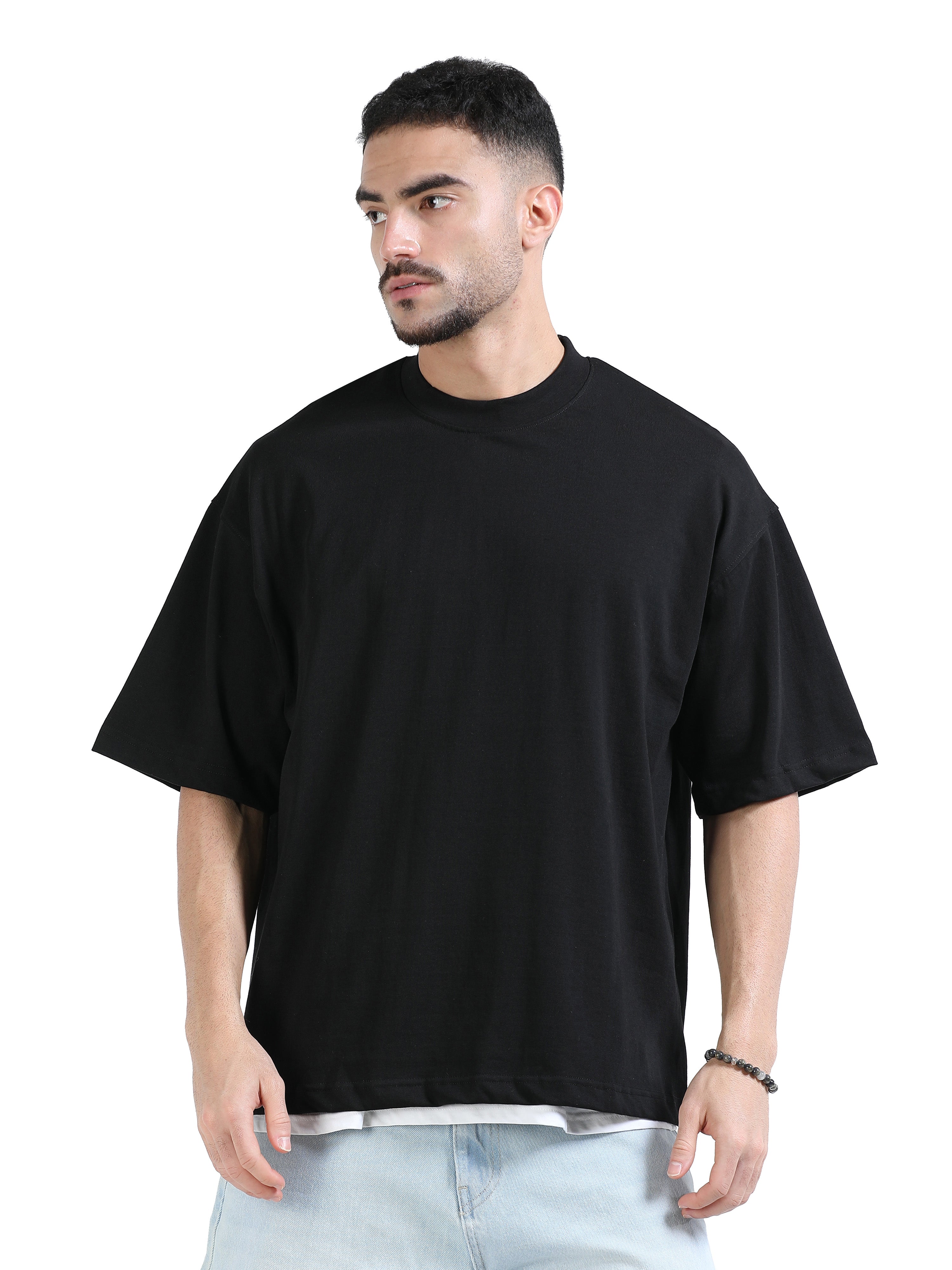 Super Premium Oversize Boxy Tshirt - P2 Edition - Black