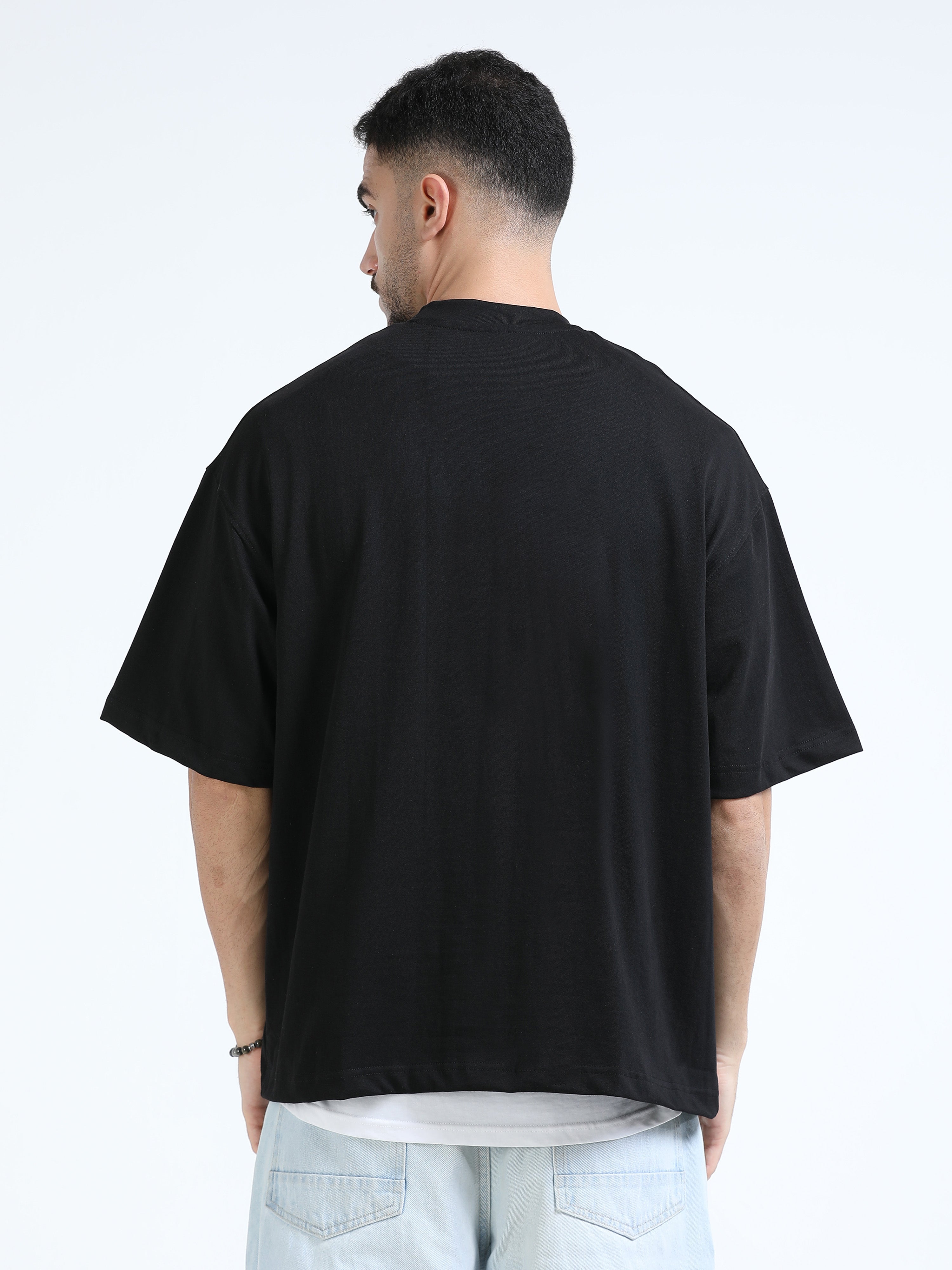 Super Premium Oversize Boxy Tshirt - P2 Edition - Black