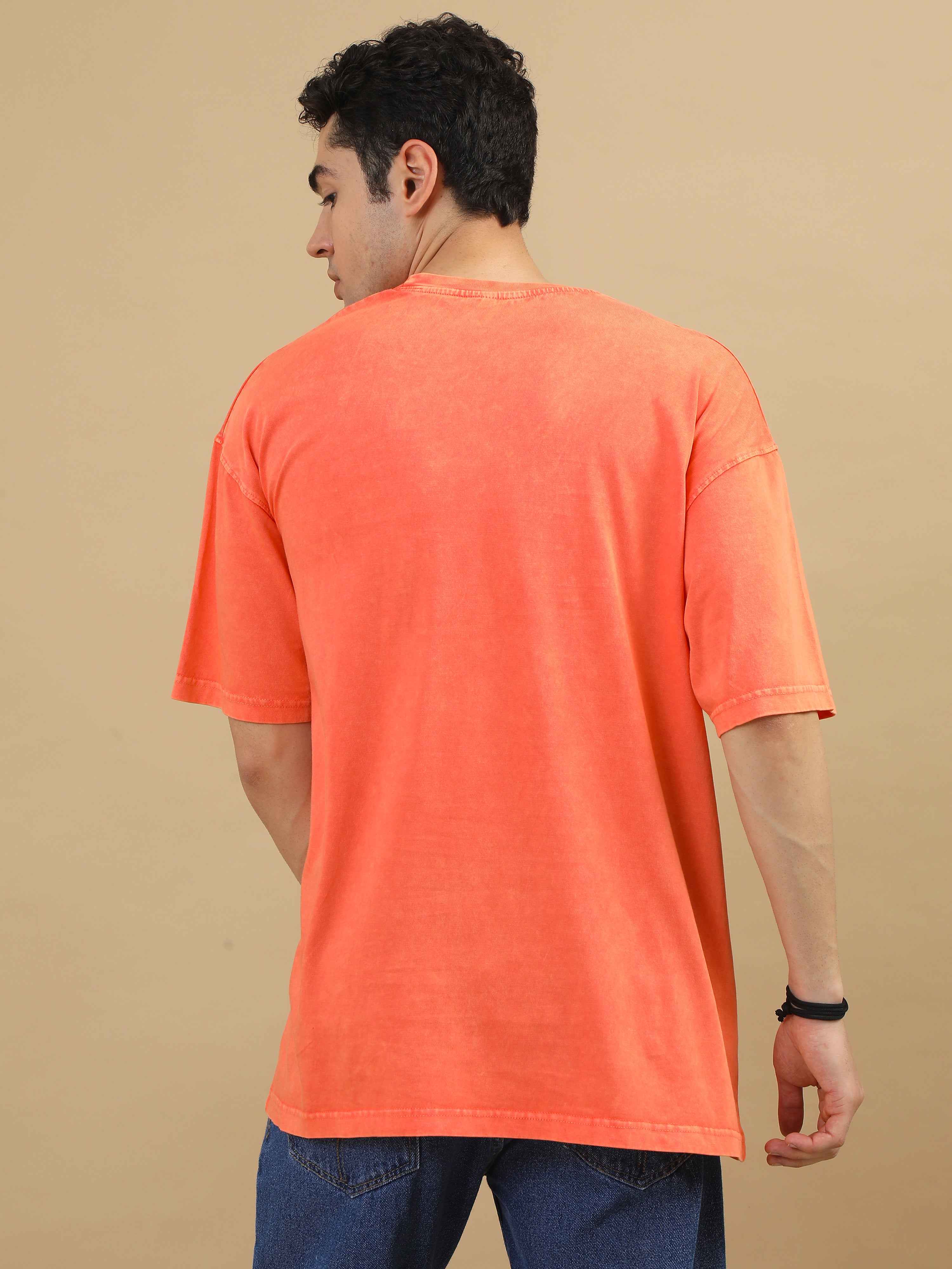 Acidwash Oversize Tshirt (Orange)