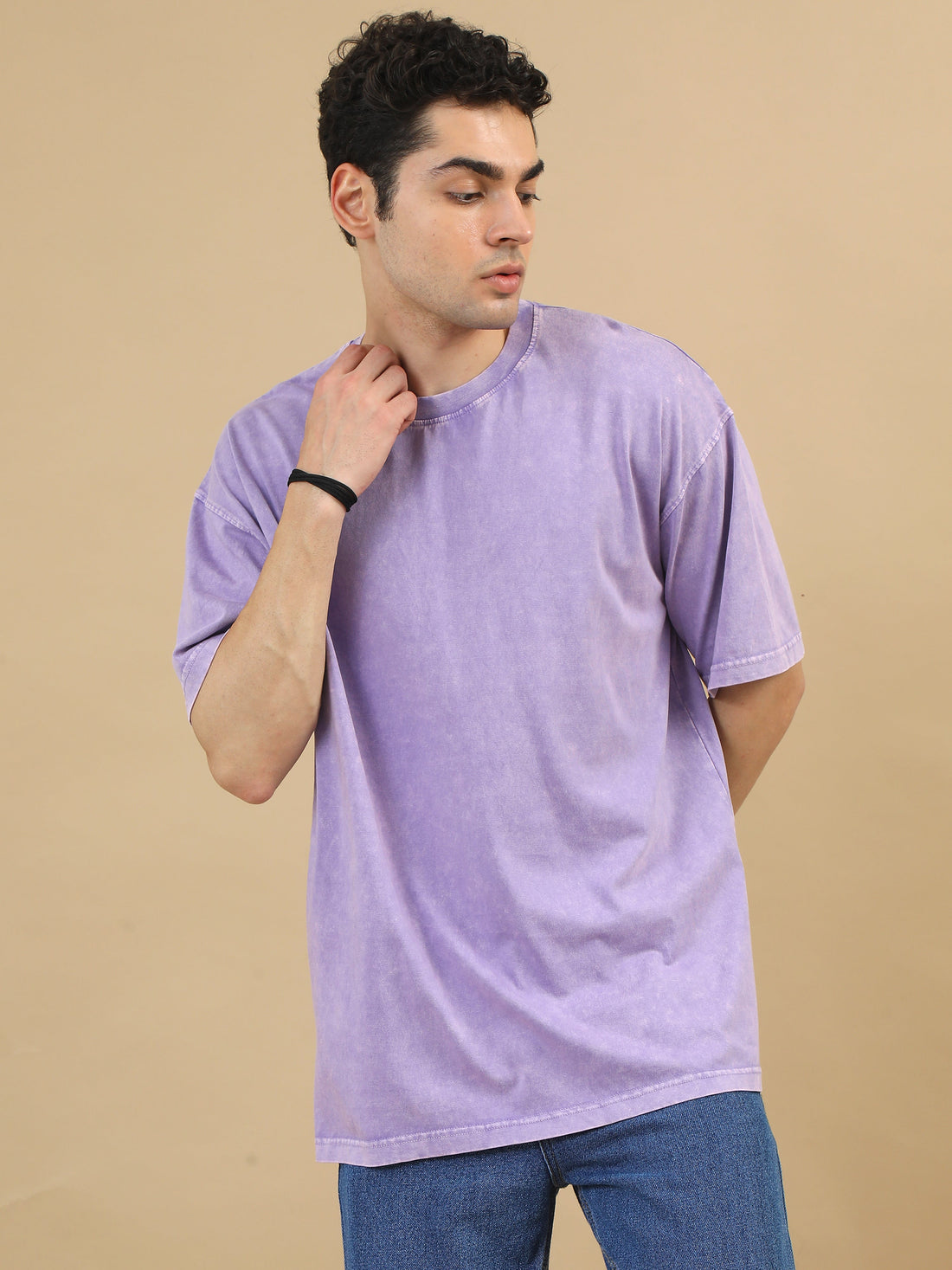 Acidwash Oversize Tshirt (Lavender)
