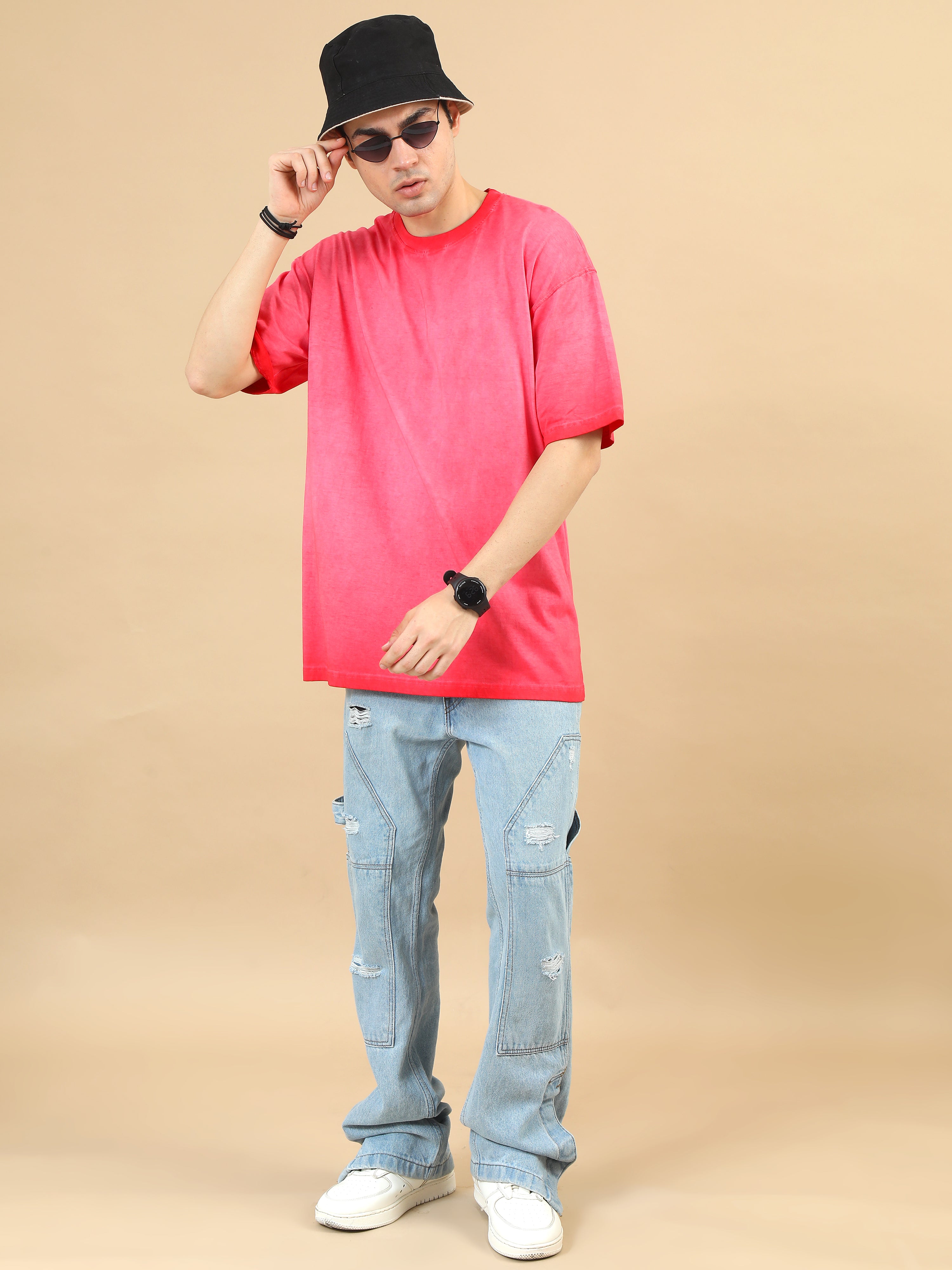 CT//01 Washed Oversize Tshirt (D Rose)