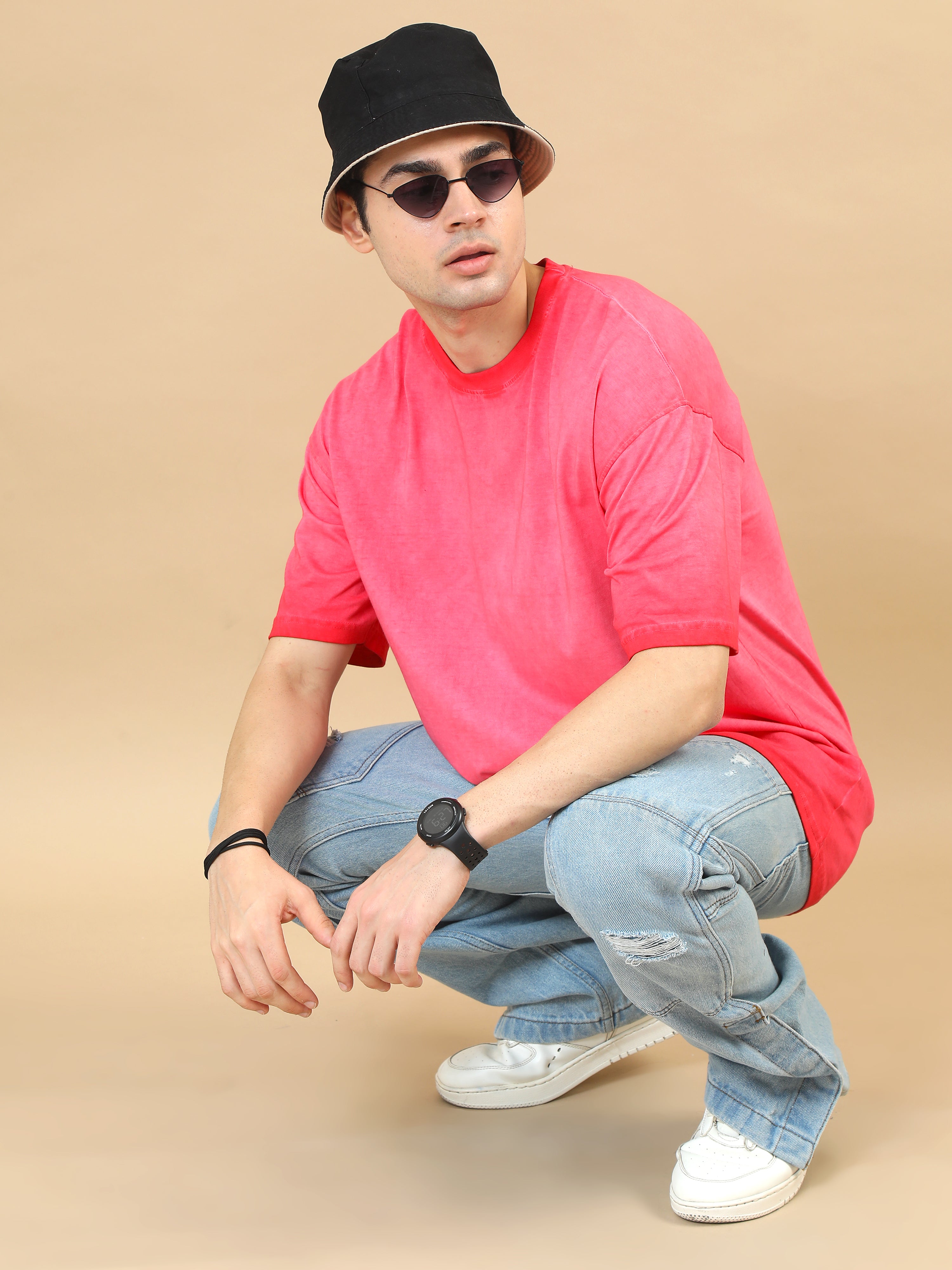 CT//01 Washed Oversize Tshirt (D Rose)