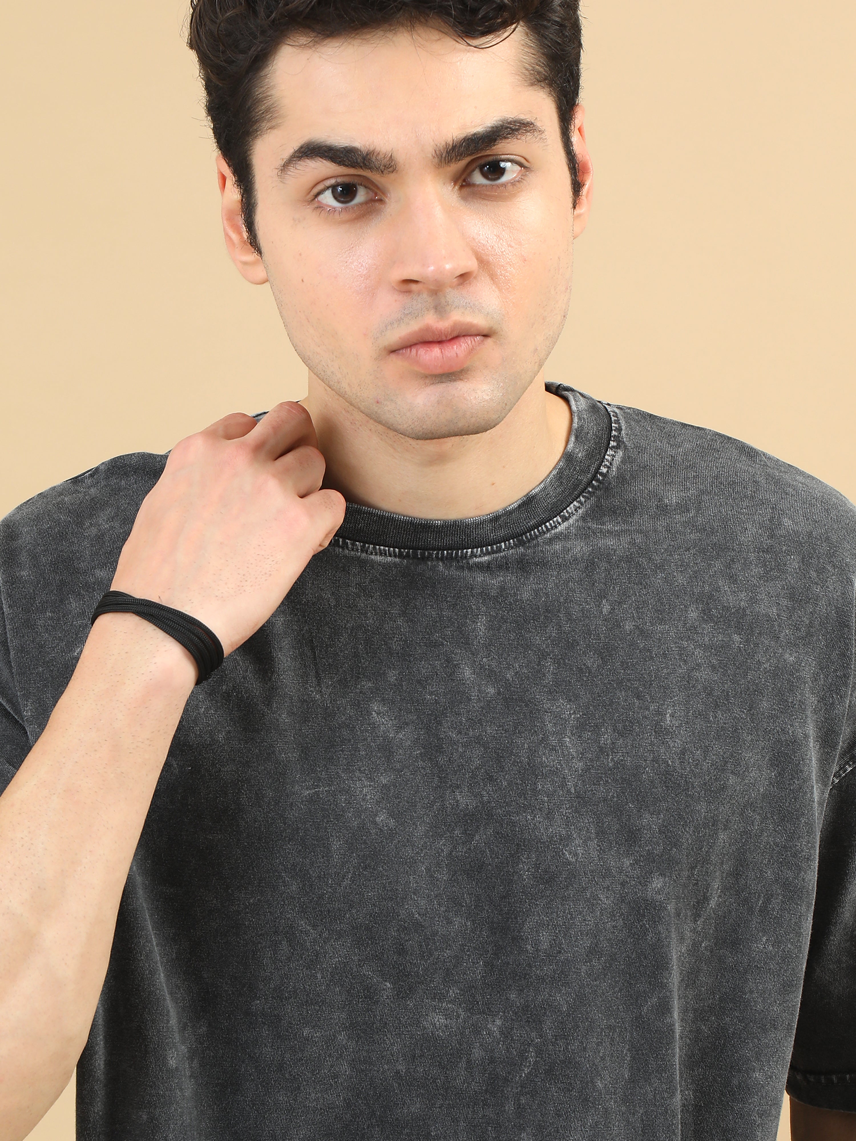 Acidwash Oversize Tshirt (WE-Black)