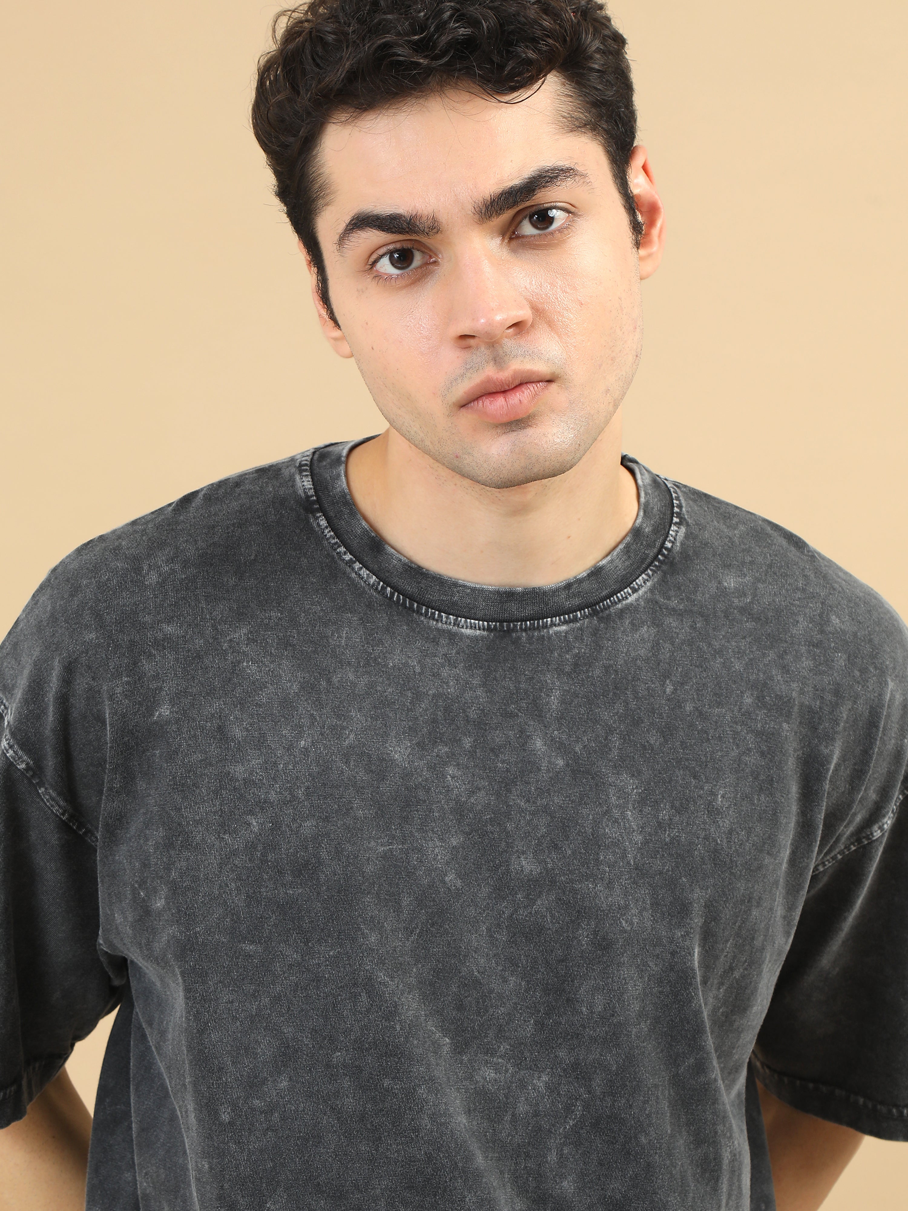 Acidwash Oversize Tshirt (WE-Black)