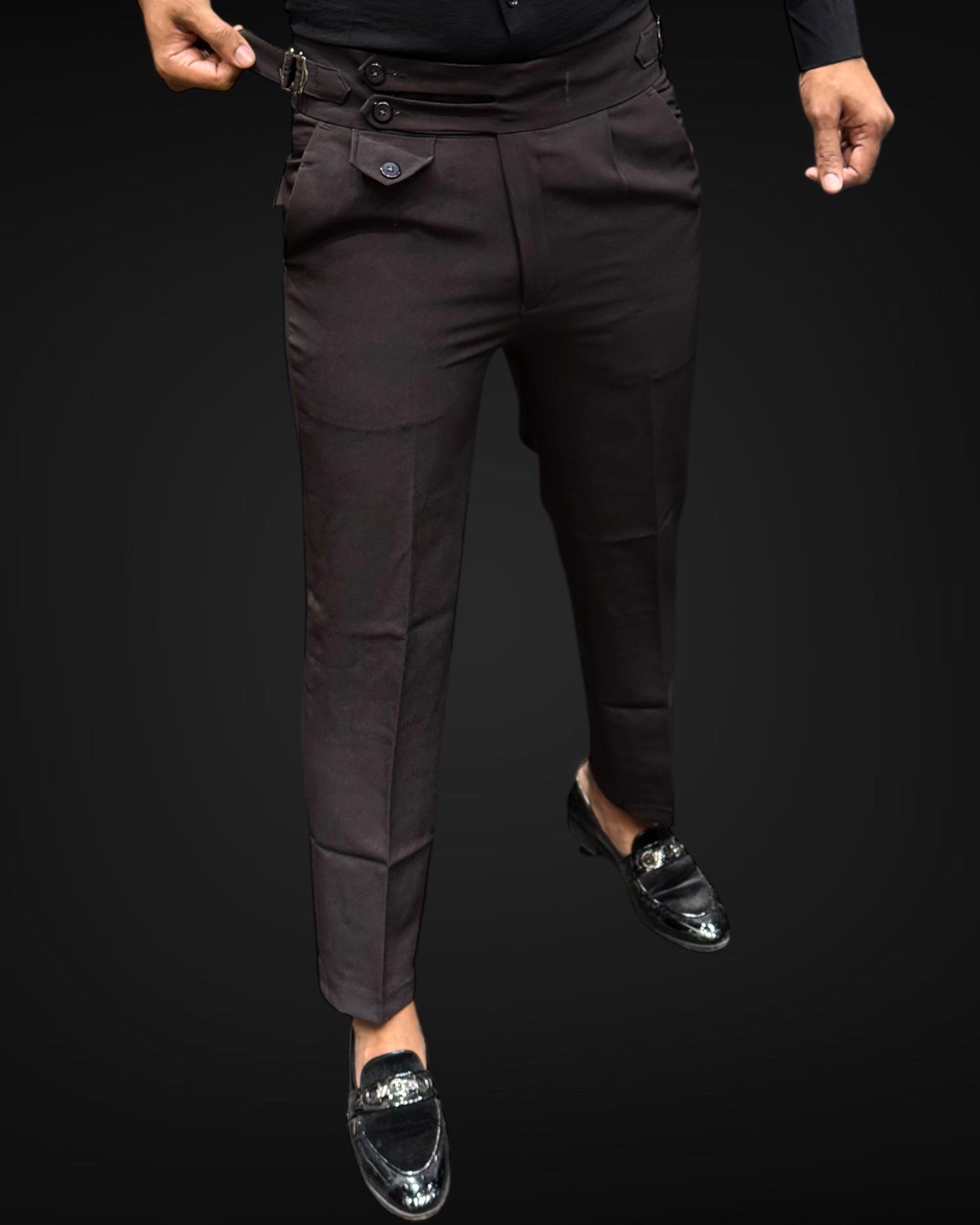 Double Belt Korean Pant