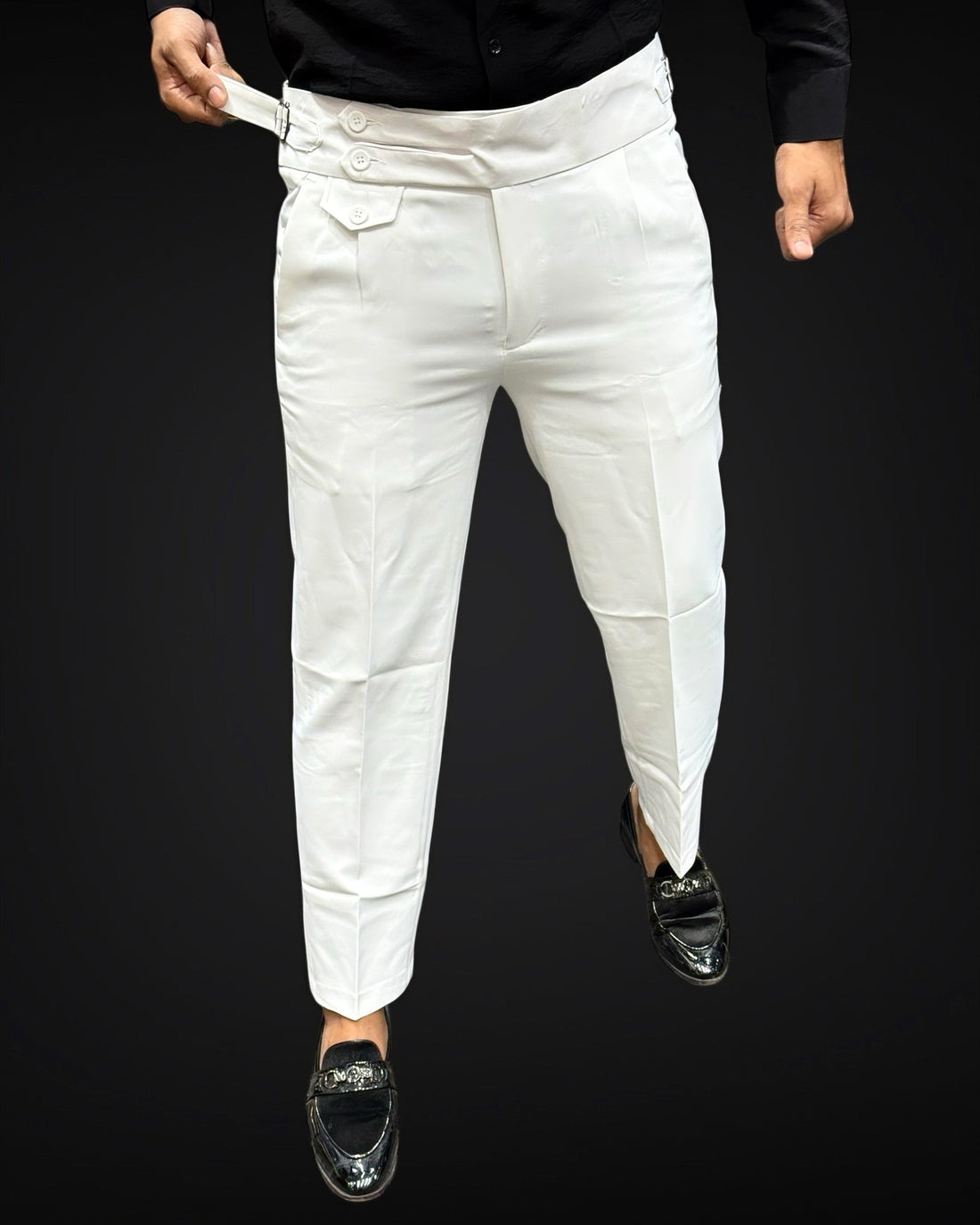 Double Belt Korean Pant