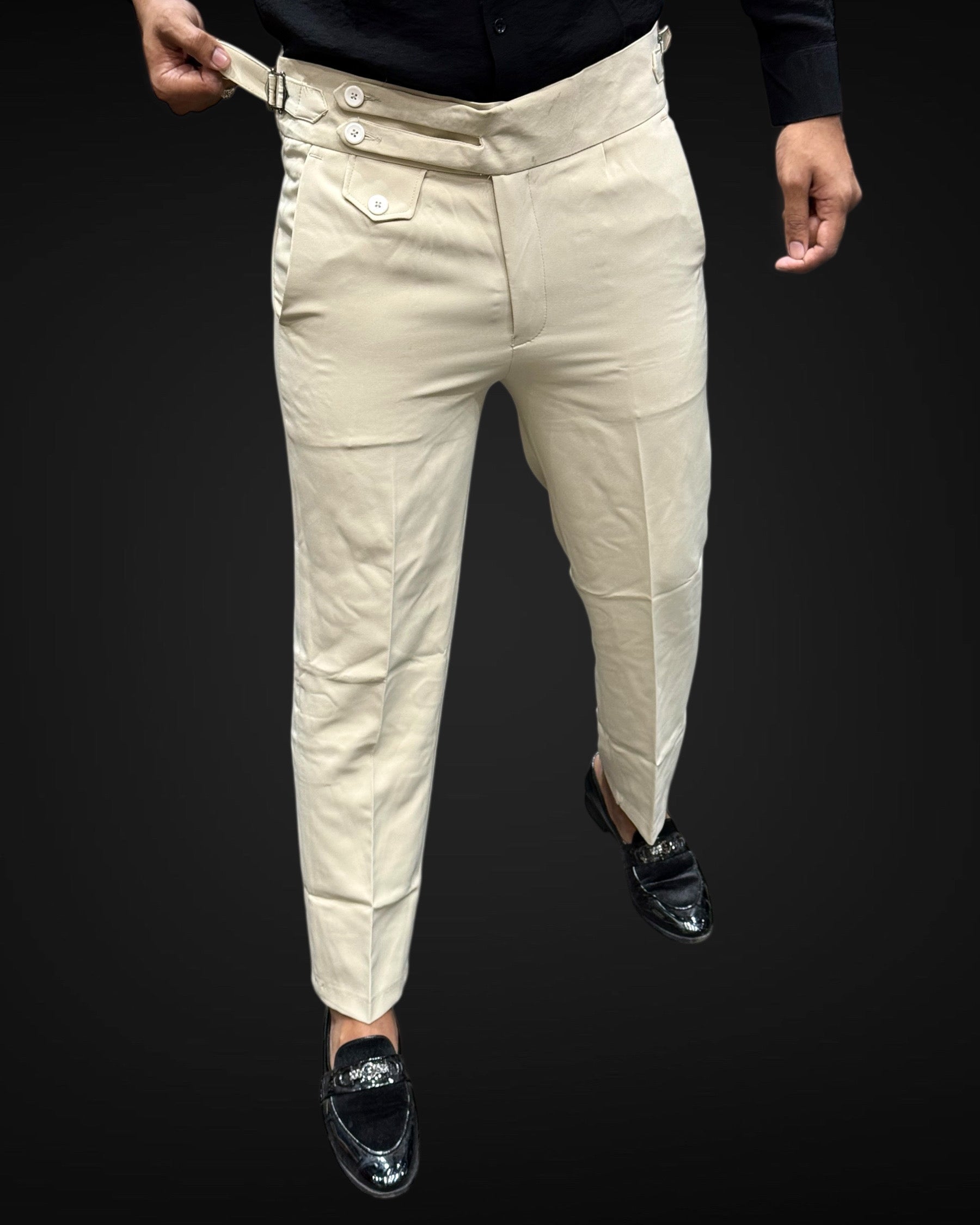 Double Belt Korean Pant