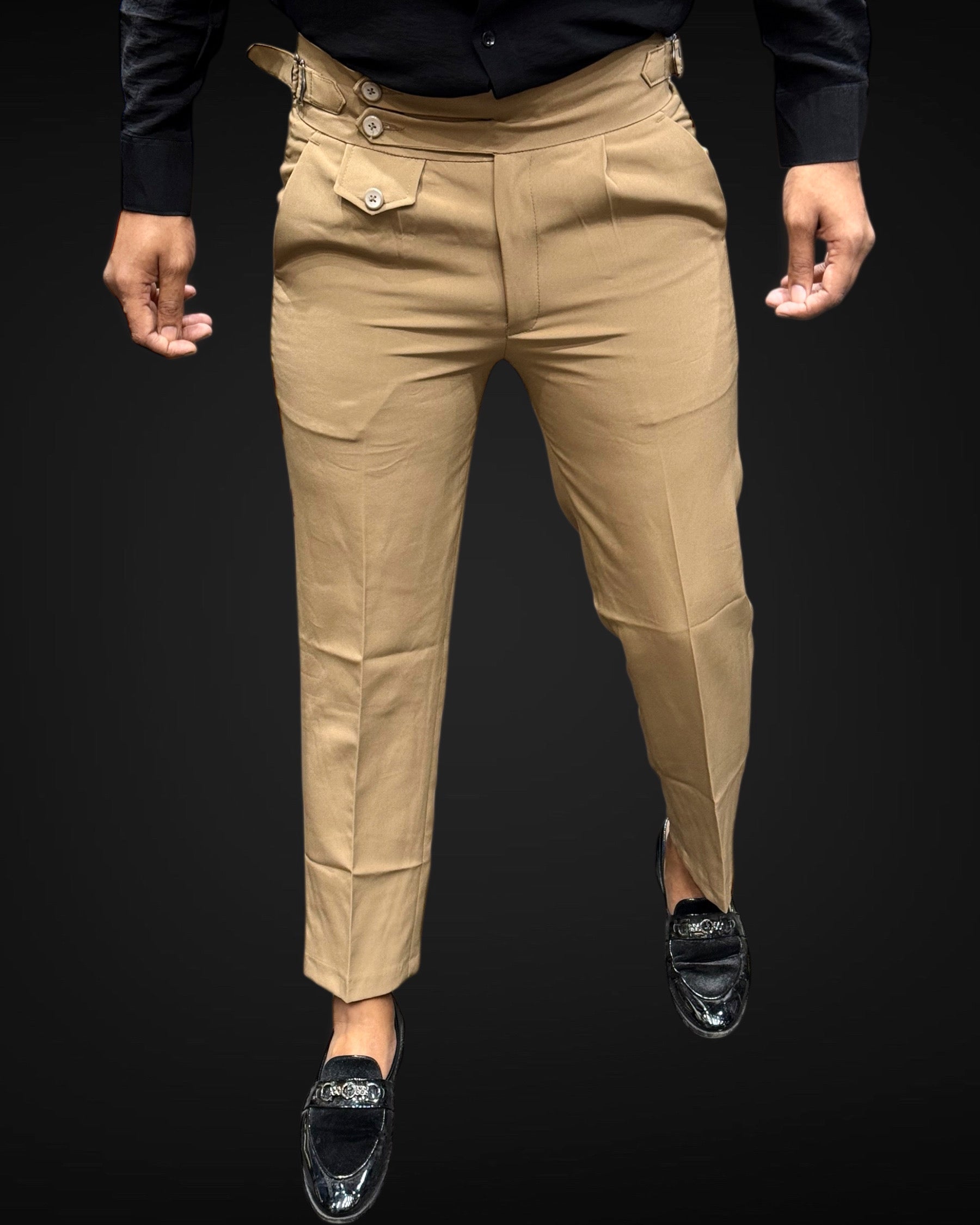 Double Belt Korean Pant