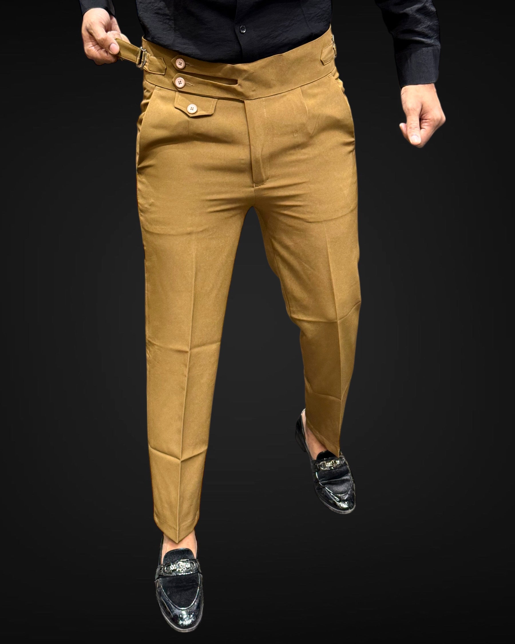 Double Belt Korean Pant