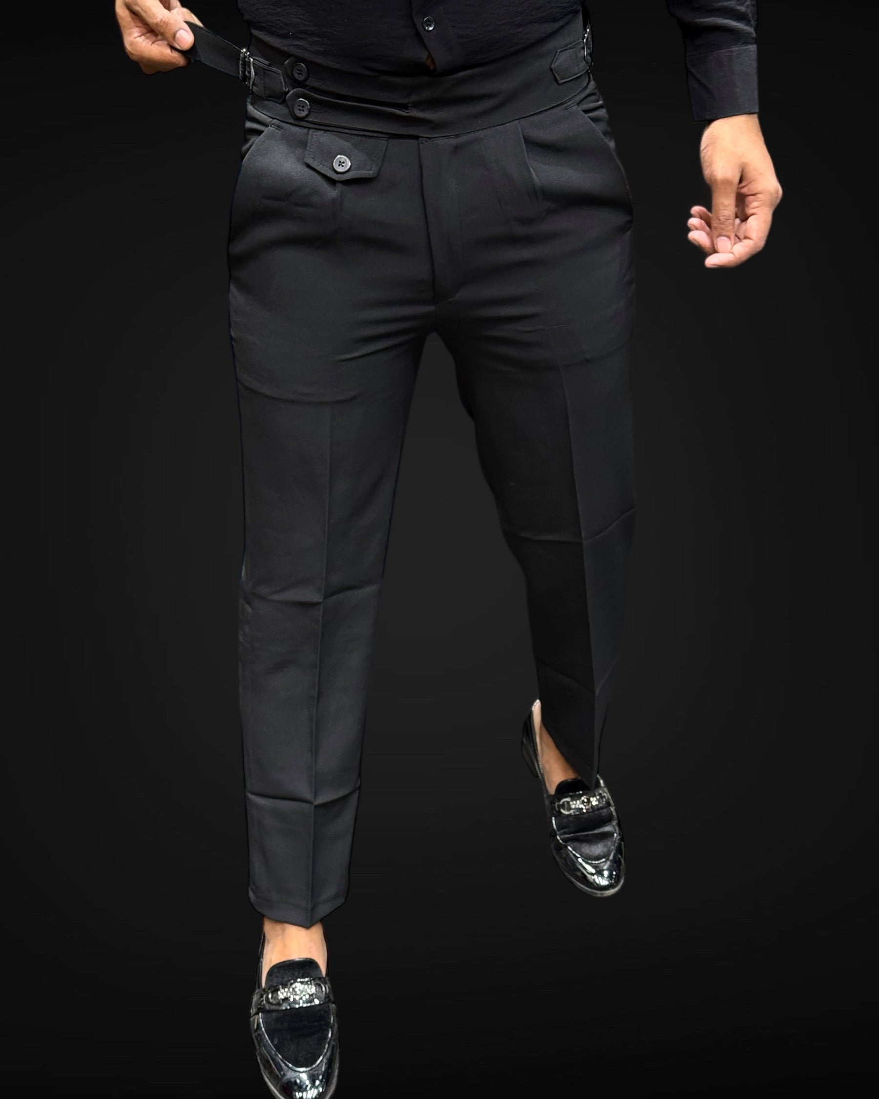 Double Belt Korean Pant