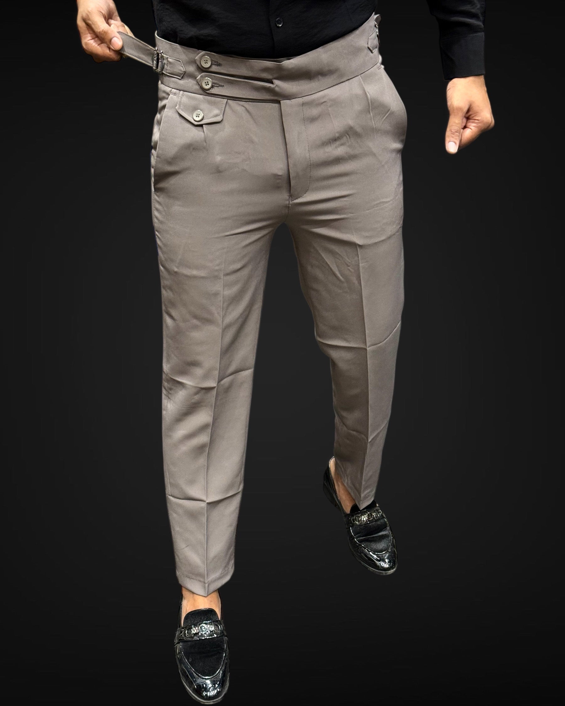 Double Belt Korean Pant