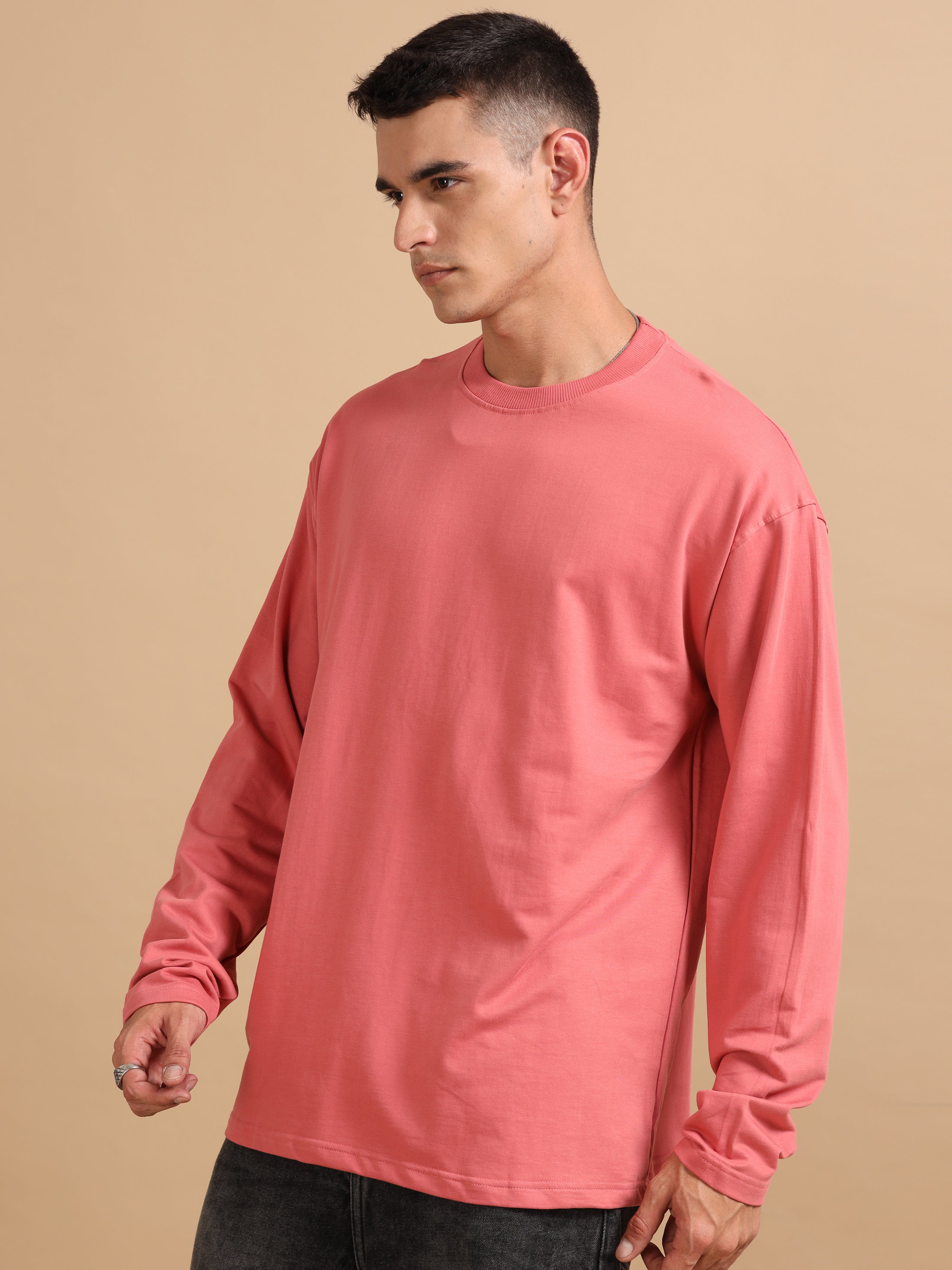 Oversize Fullsleeve Tshirt 240 gsm ( Plum )